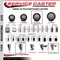 Service Caster 4'' SS Maroon Poly Swivel 1-1/8'' Expanding Stem Caster Total Lock Brake SCC-SSEXTTL20S414-PPUB-MRN-118 - alternate 4